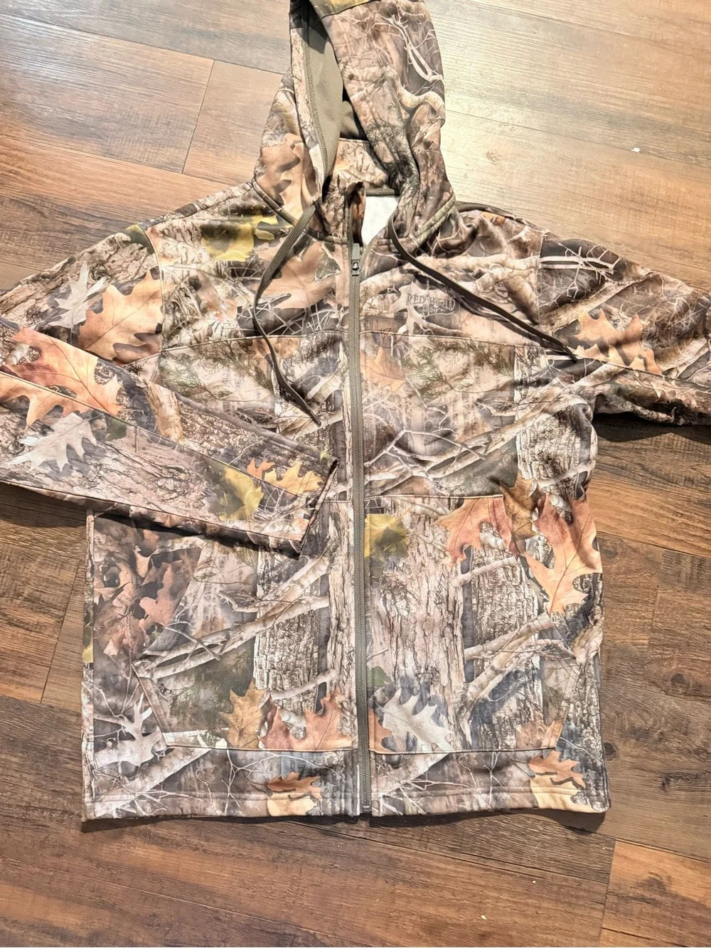 RedHead Realtree Camo Hooded Zip Jacket - Brown & Green